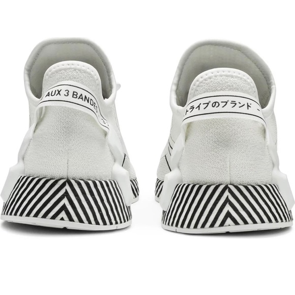 ADIDAS Japanese NMD R1 V2 Dazzle, Cloud White MENS - Picture 3 of 10